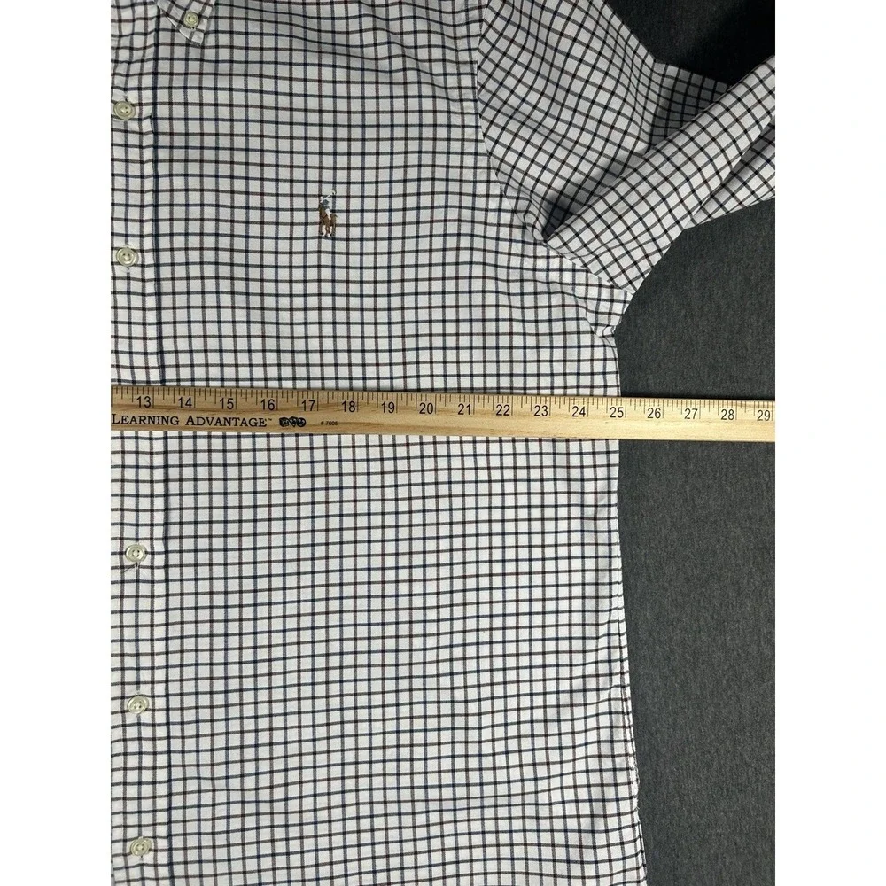 Polo Ralph Lauren Classic Fit Cotton Tattersall Oxford Shirt XL